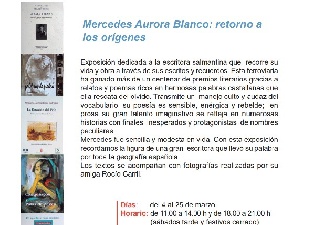Mercedes Aurora Blanco: retorno a los orígenes