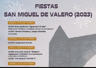 Fiestas San Miguel de Valero 2023