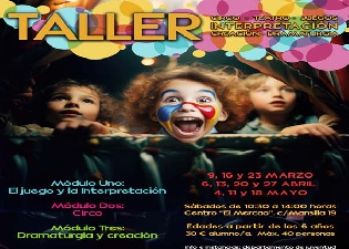 Taller de Circo-teatro-juegos, interpretación, creación y dramaturgia