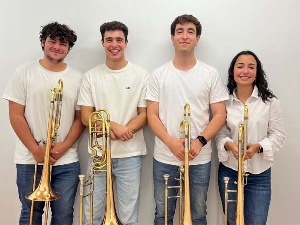 Cuarteto de trombones. Los sonidos navideños de la Plaza Mayor