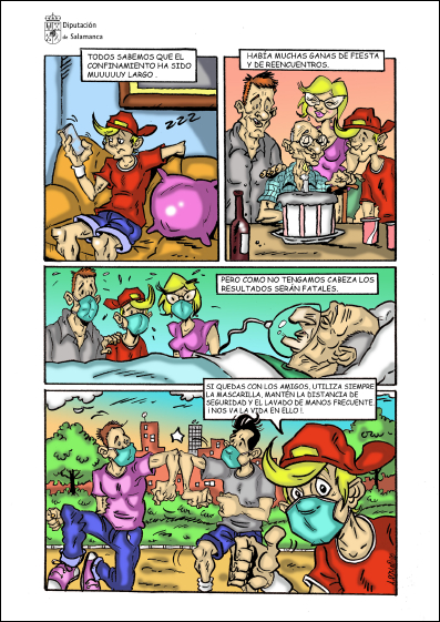 COMIC COVID JUVENTUD