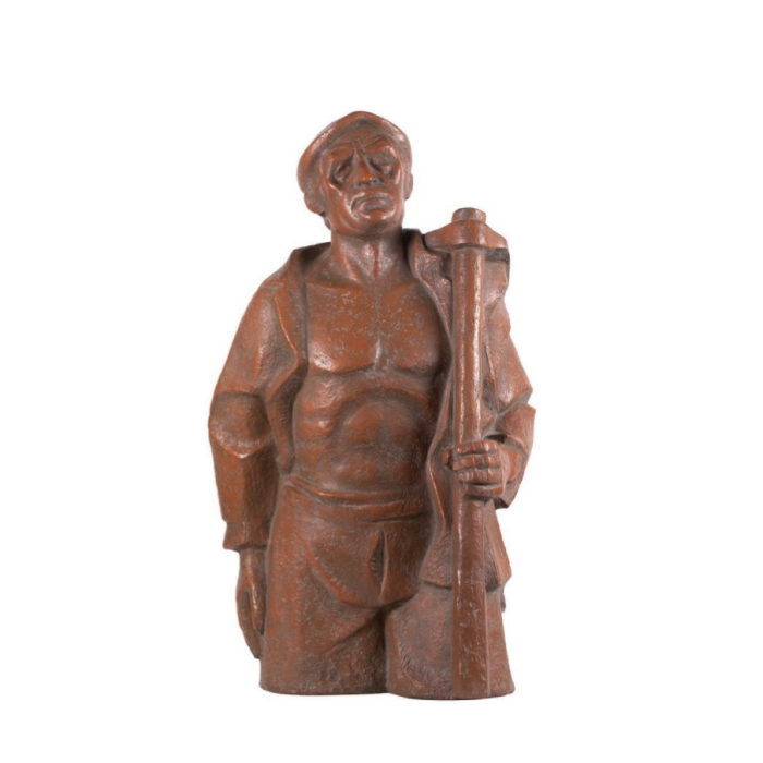 Campesino con azadón 