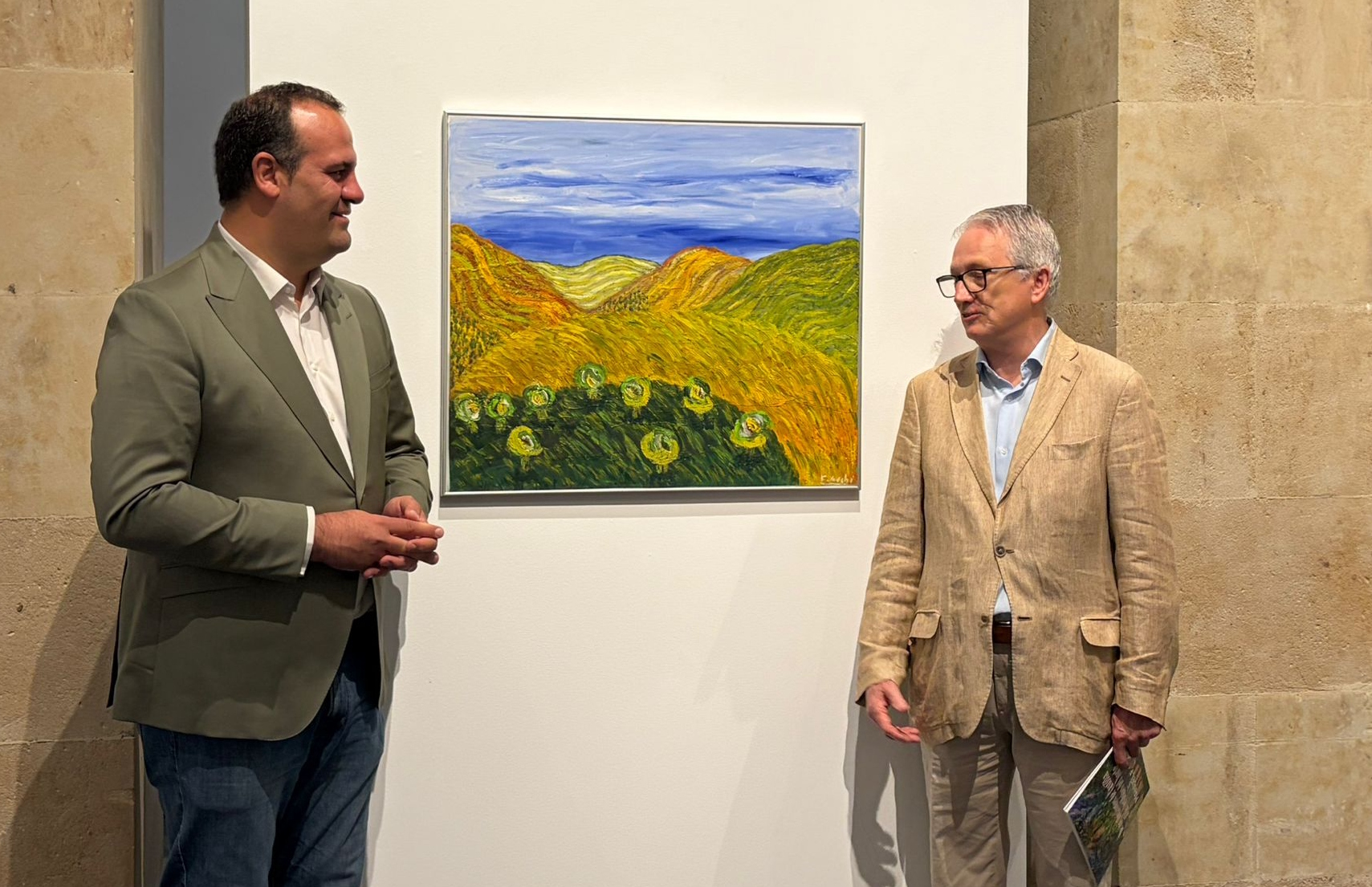 David Mingo junto al artista F. Gochi