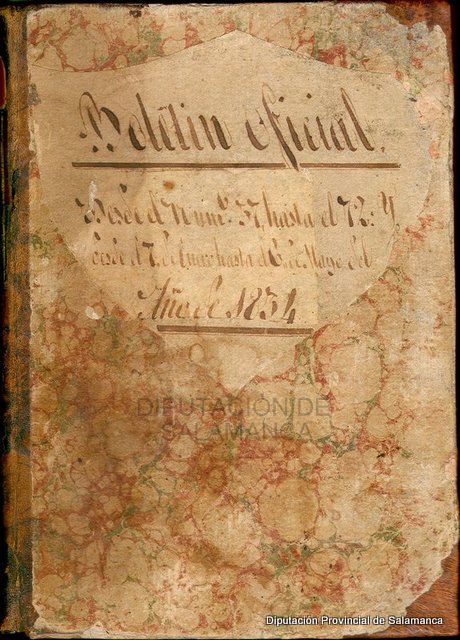 Boletin de la Provincia de 1854.