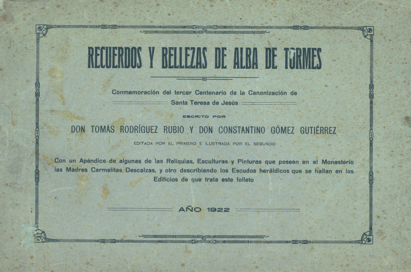 Recuerdos y Bellezas de Alba de Tormes