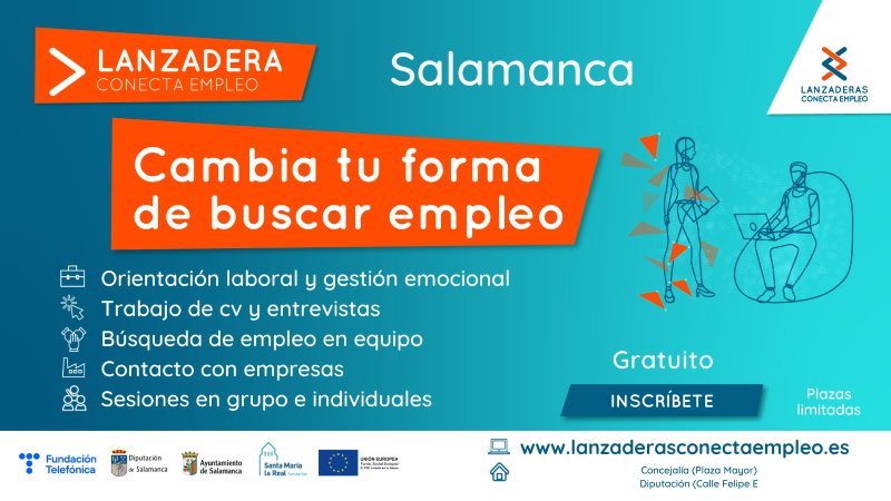Cartel Lanzadera Conecta Empleo Salamanca 2021