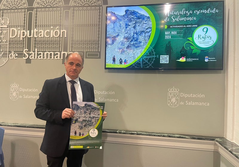 El diputado de turismo, Juan Carlos Zaballos, en la presentación.