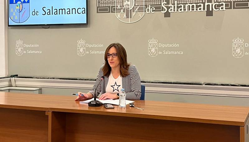 La diputada de Medio Ambiente, Pilar Sánchez, en la presentación.