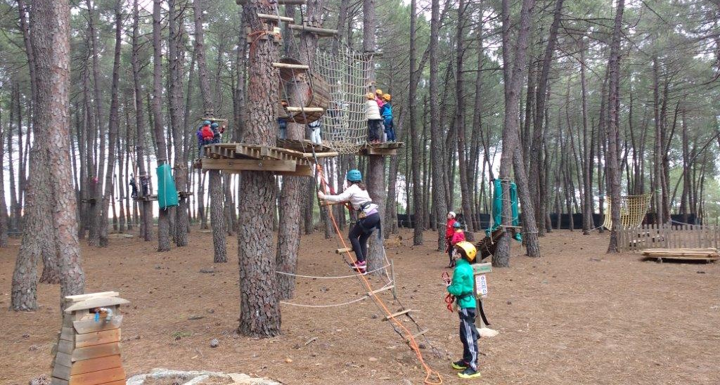 Actividad en el Parque de Cuerdas