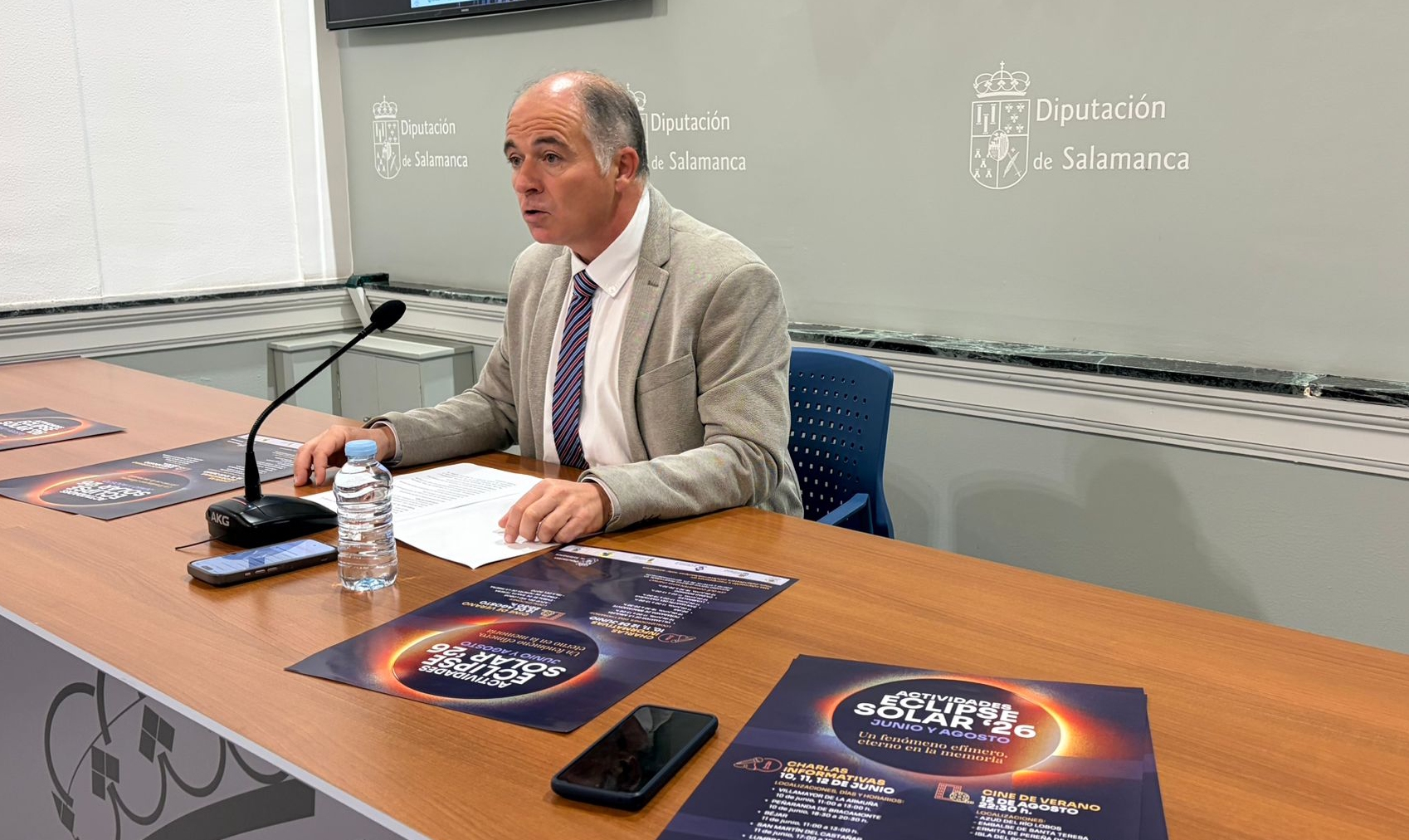 Juan Carlos Zaballos presenta las actividades con motivo del Eclipse Solar 2026
