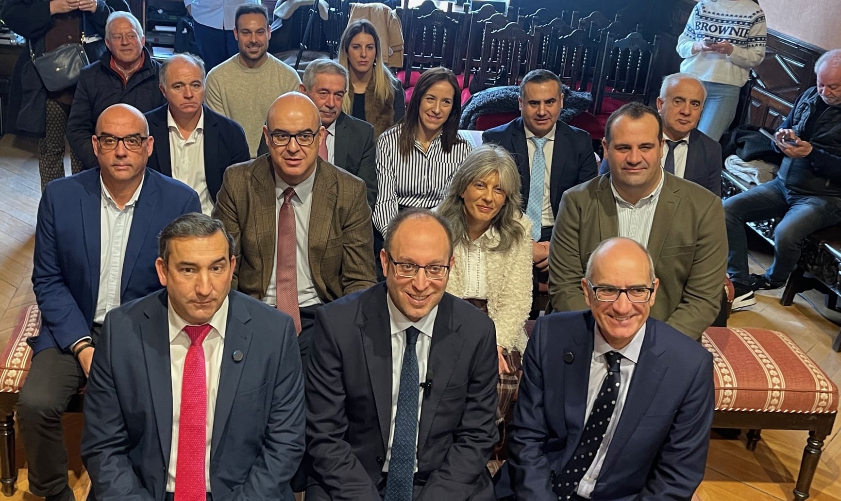 Autoridades en el acto del Plan de la Raya