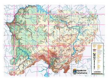 Mapa de la Provincia de Salamanca