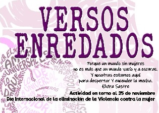 25N Versos enredados. versos empoderados.