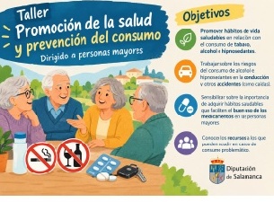 Hábitos de Vida Saludables y Prevención del consumo en personas mayores.