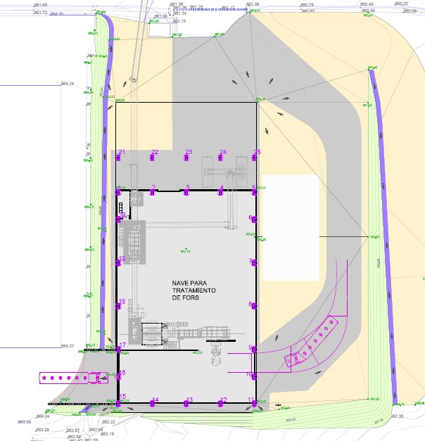 Plano de la implantación del edificio Imagen del Plano de Implantación