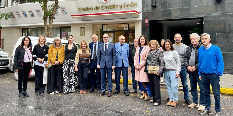 La delegación de la Diputación visita a los salmantinos residentes en Mar del Plata